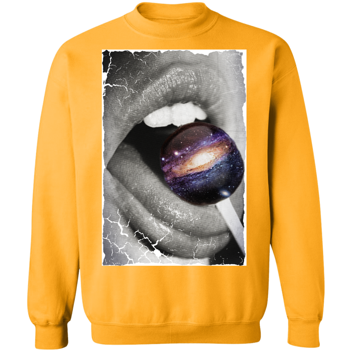 "GALACTIC TASTE" Crewneck Pullover Sweatshirt  8 oz.