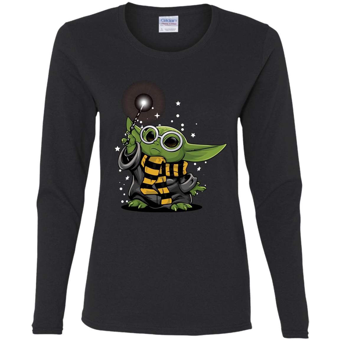 "YODA POTTER" Ladies' Cotton LS T-Shirt