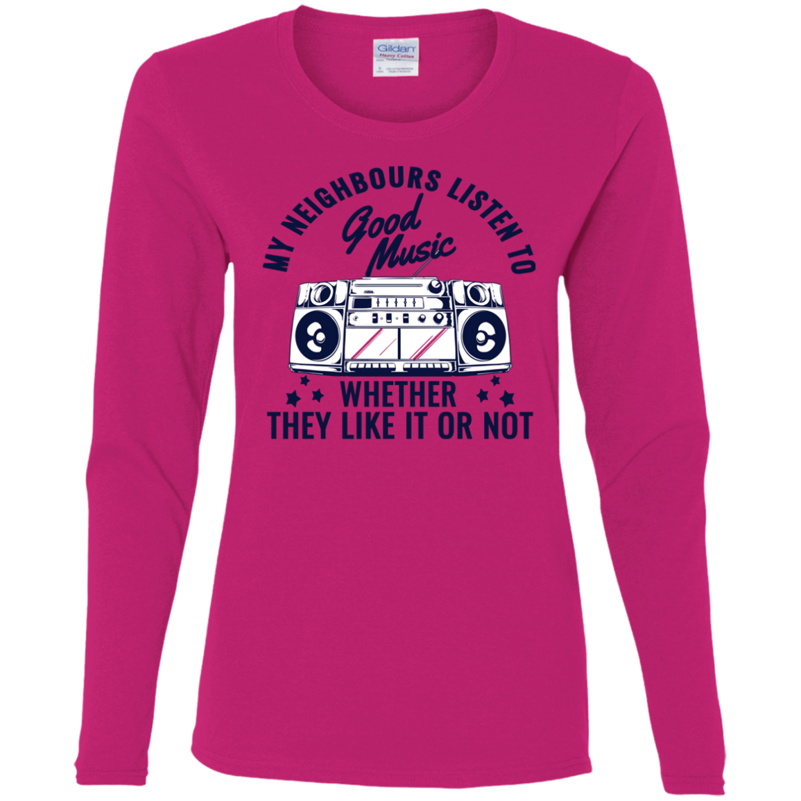 "THEY LIKE IT OR NOT" Ladies' Cotton LS T-Shirt