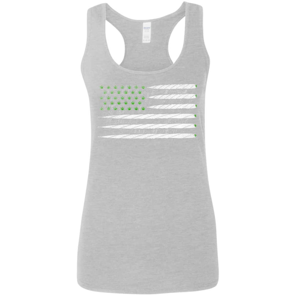 "JOINT FLAG" Ladies' Softstyle Racerback Tank