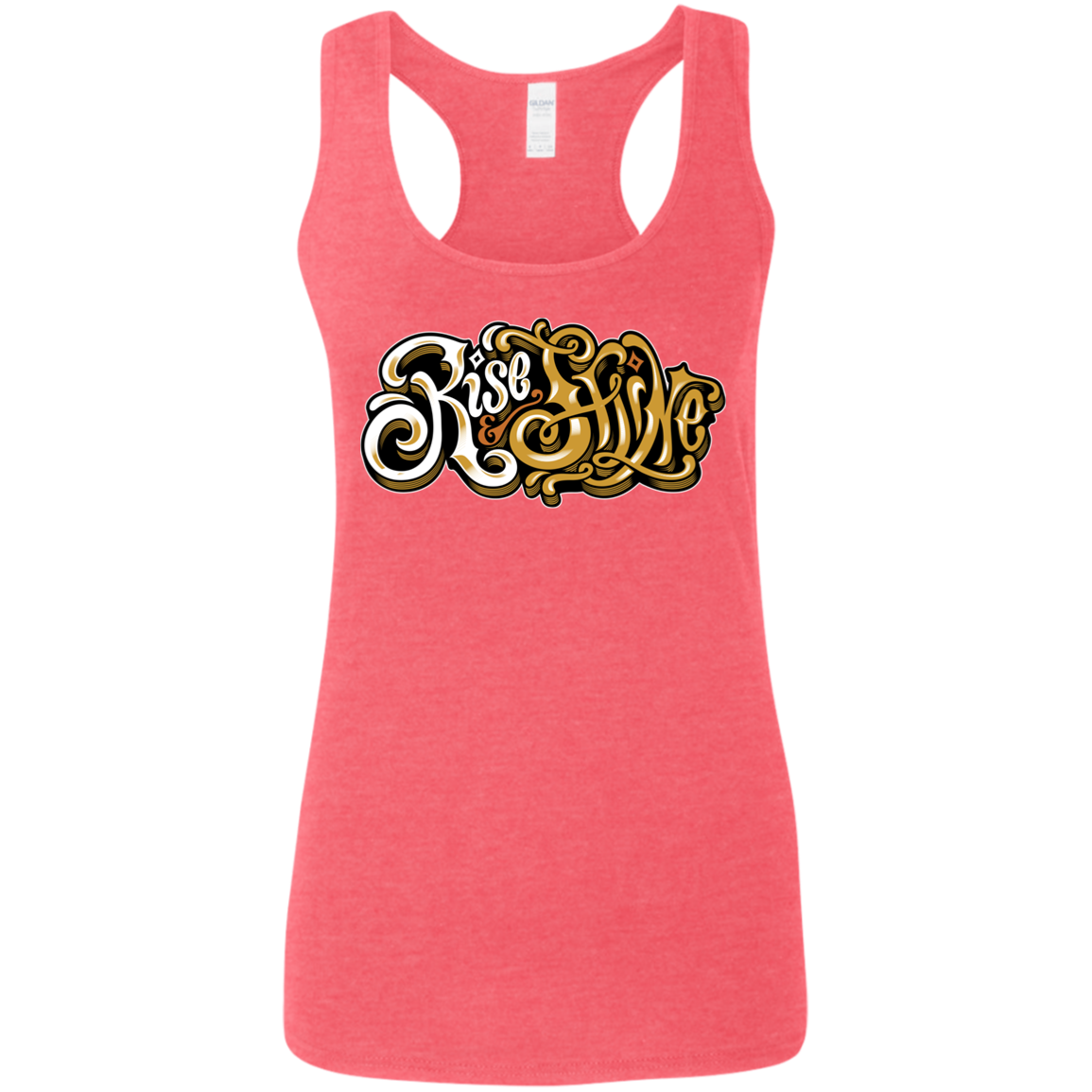 "RISE AND SHINE" Ladies' Softstyle Racerback Tank