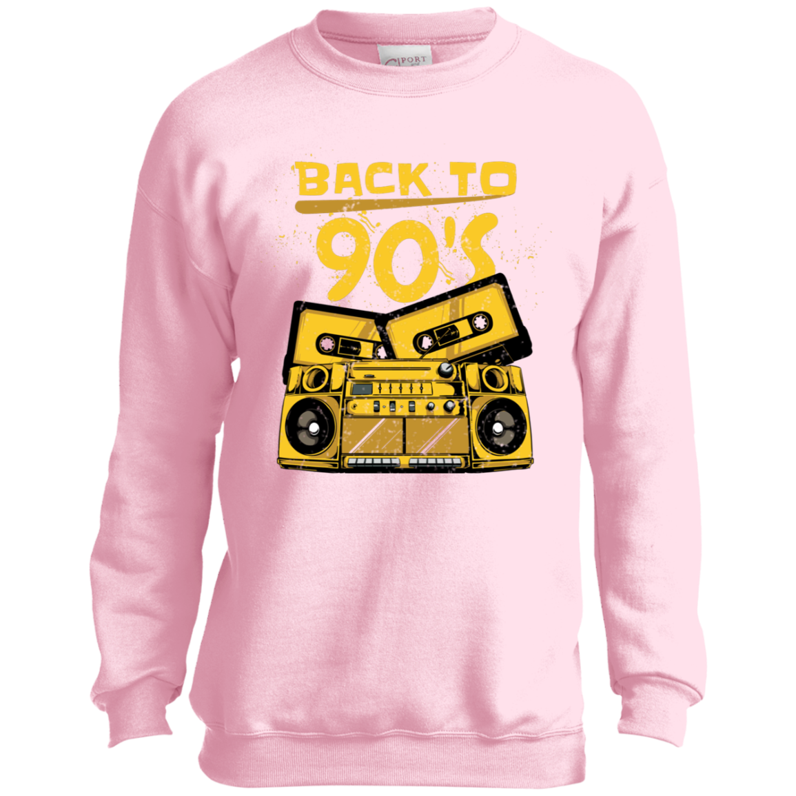 "BACK TO 90'S" Youth Crewneck Sweatshirt