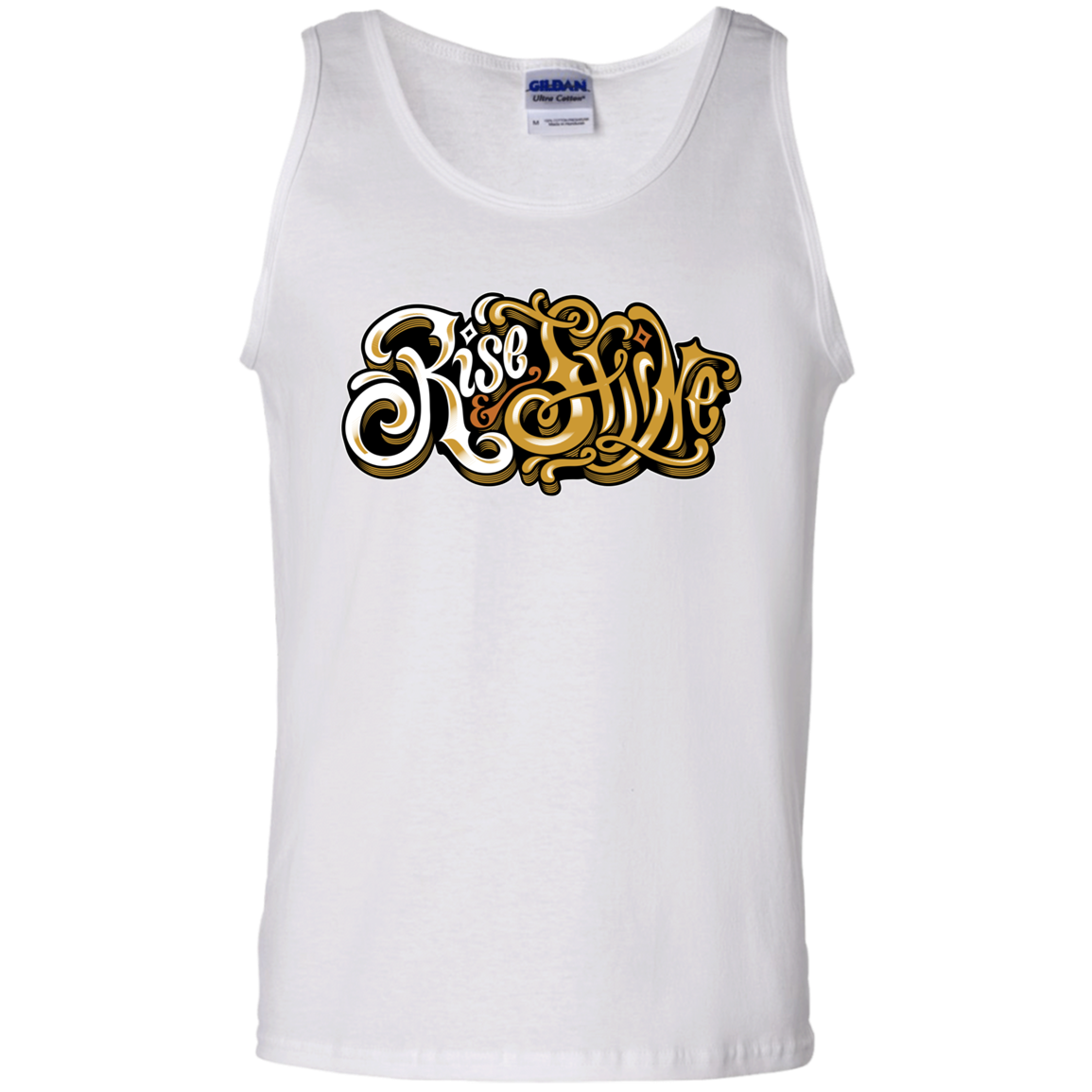 "RISE AND SHINE" 100% Cotton Tank Top