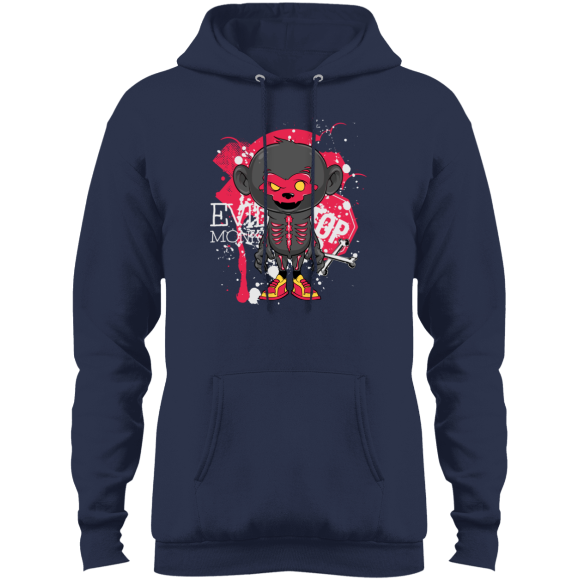 "EVIL MONKEY" Core Fleece Pullover Hoodie