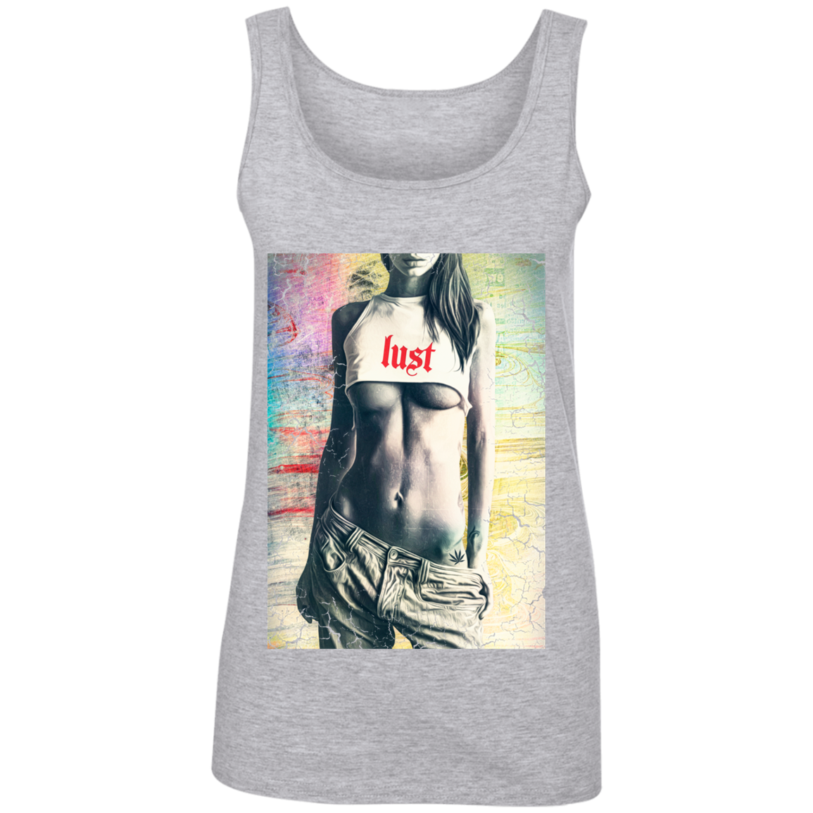 "LUST" Ladies' 100% Ringspun Cotton Tank Top