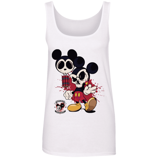 "MICKEY GO BOOM" Ladies' 100% Ringspun Cotton Tank Top