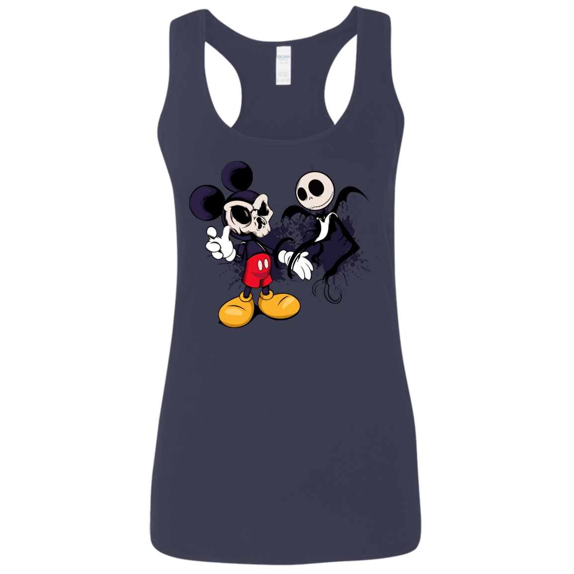 "NIGHTMARE MICKEY" Ladies' Softstyle Racerback Tank