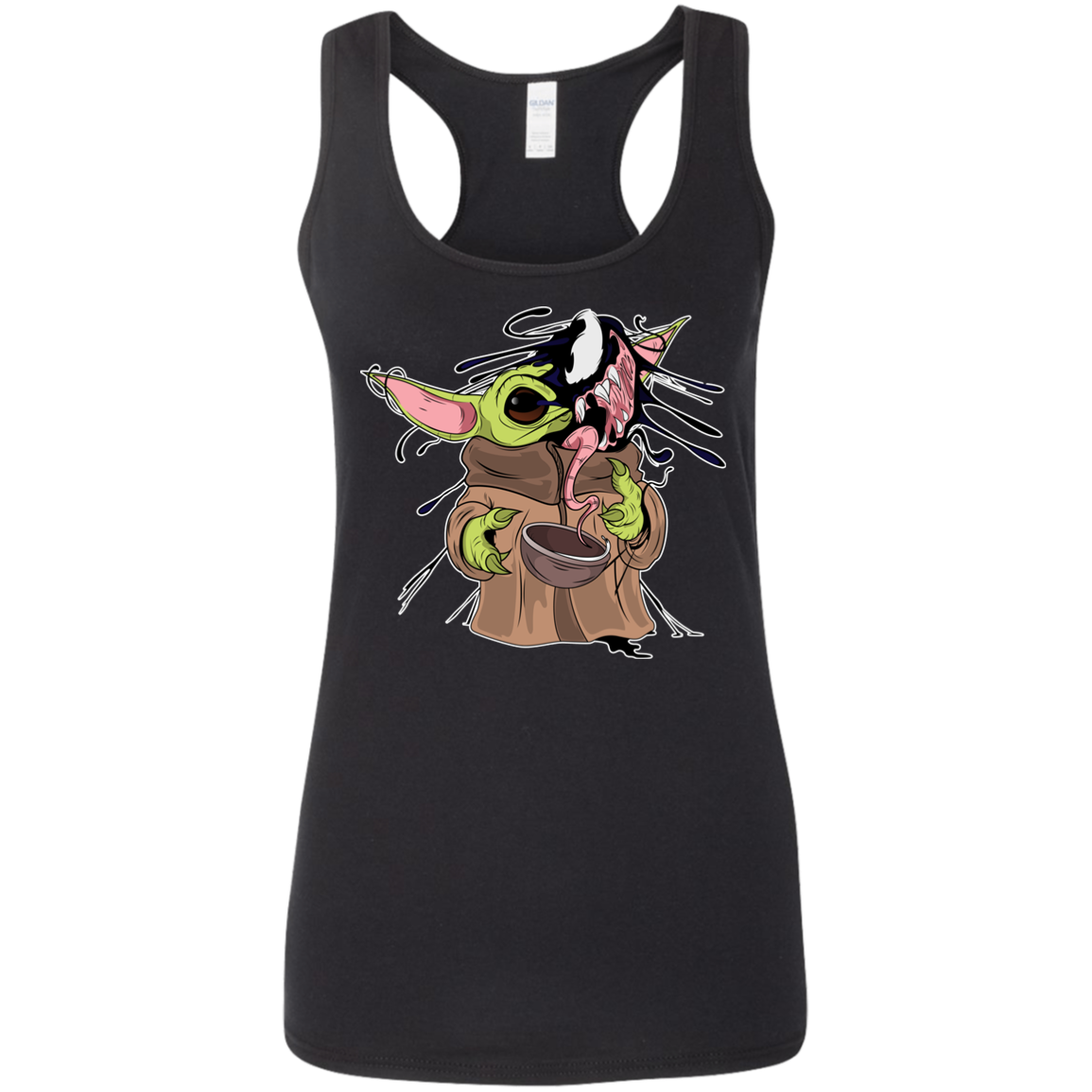 "BABY YODA VENOM" Ladies' Softstyle Racerback Tank