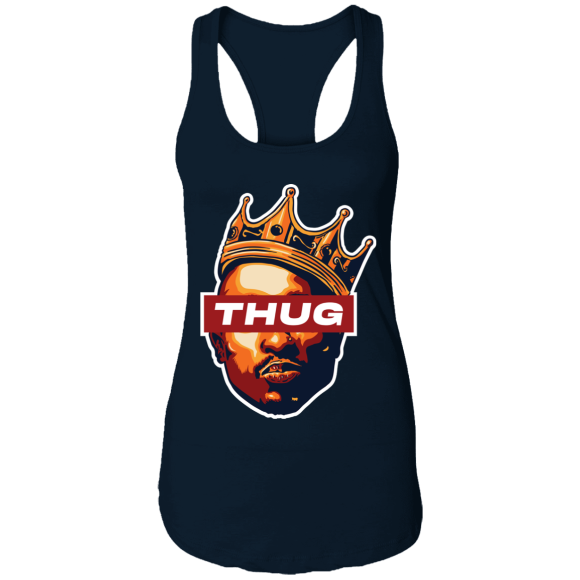 "THUG" Ladies Ideal Racerback Tank