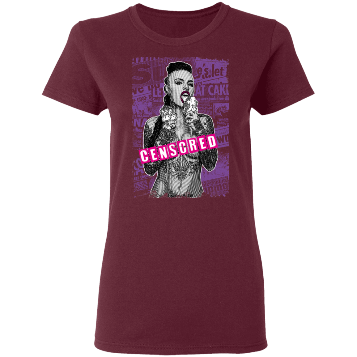 "CENSORED" Ladies' 5.3 oz. T-Shirt