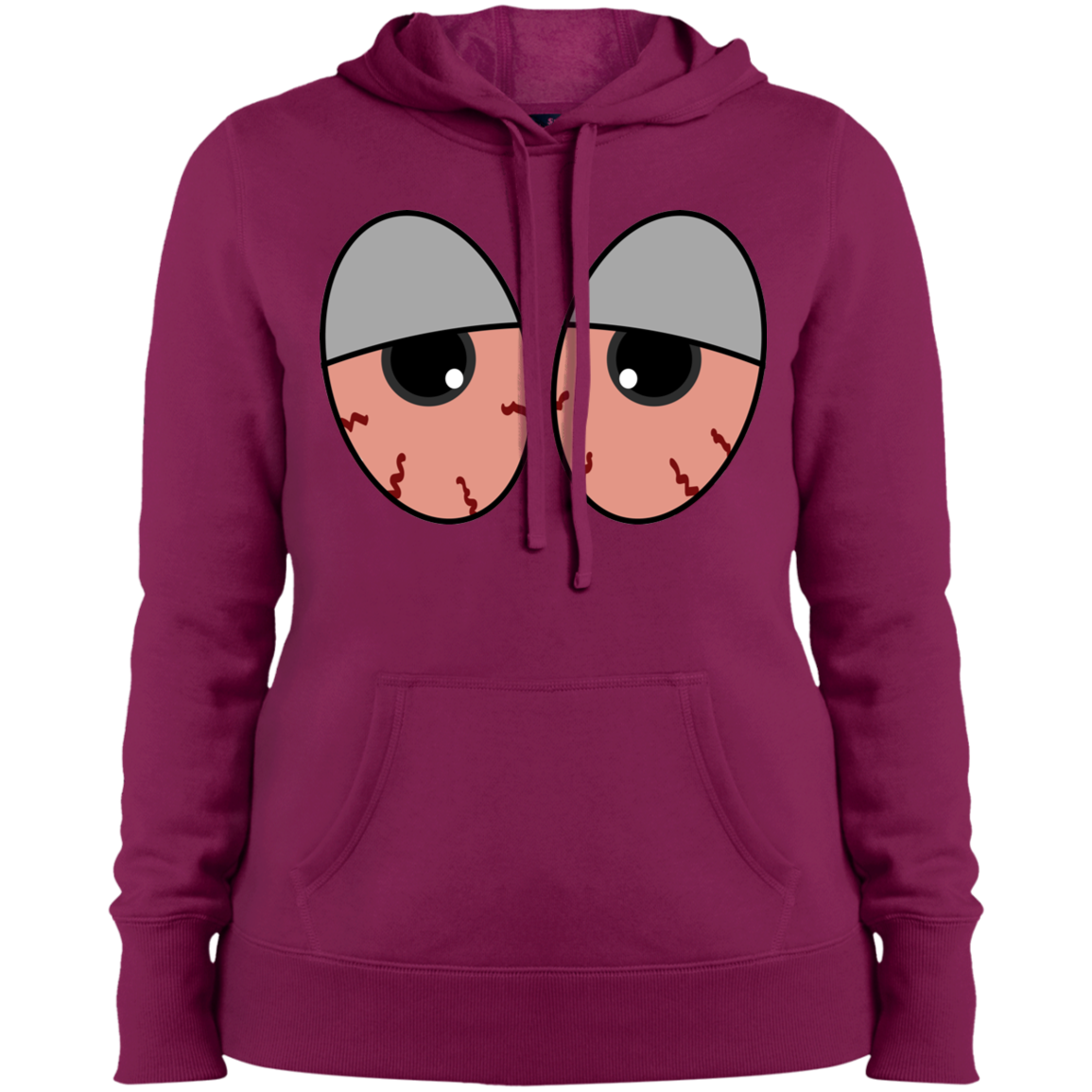 "RED EYES" Ladies' Pullover Hooded Sweatshirt