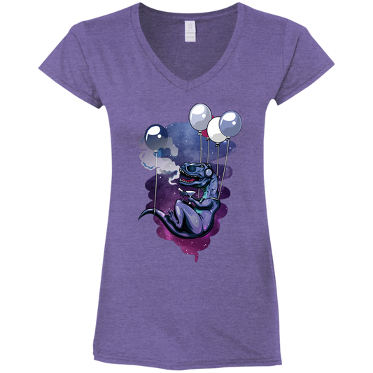 "HIGH LIFE" Ladies' Fitted Softstyle 4.5 oz V-Neck T-Shirt