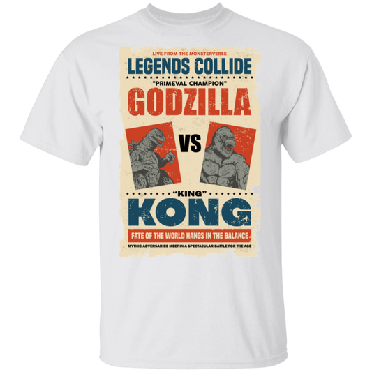 "GODZILLA VS KONG" 5.3 oz. T-Shirt