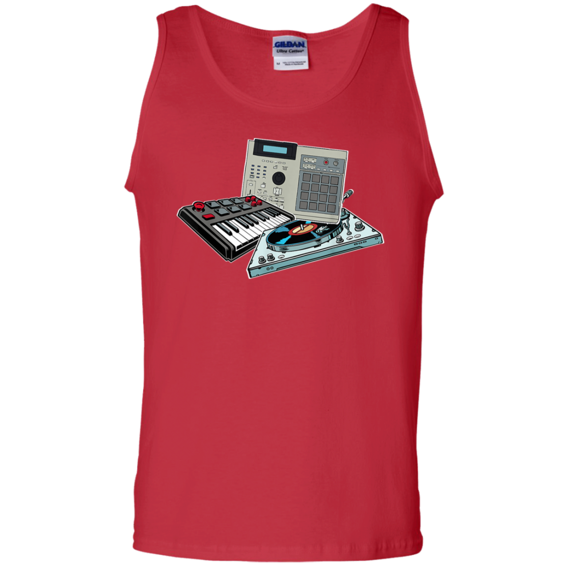 "DRUM MACHINE" 100% Cotton Tank Top