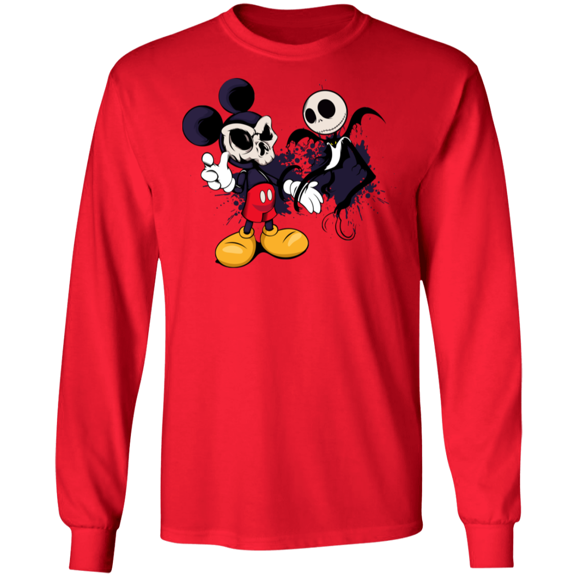 "NIGHTMARE MICKEY" LS Ultra Cotton T-Shirt