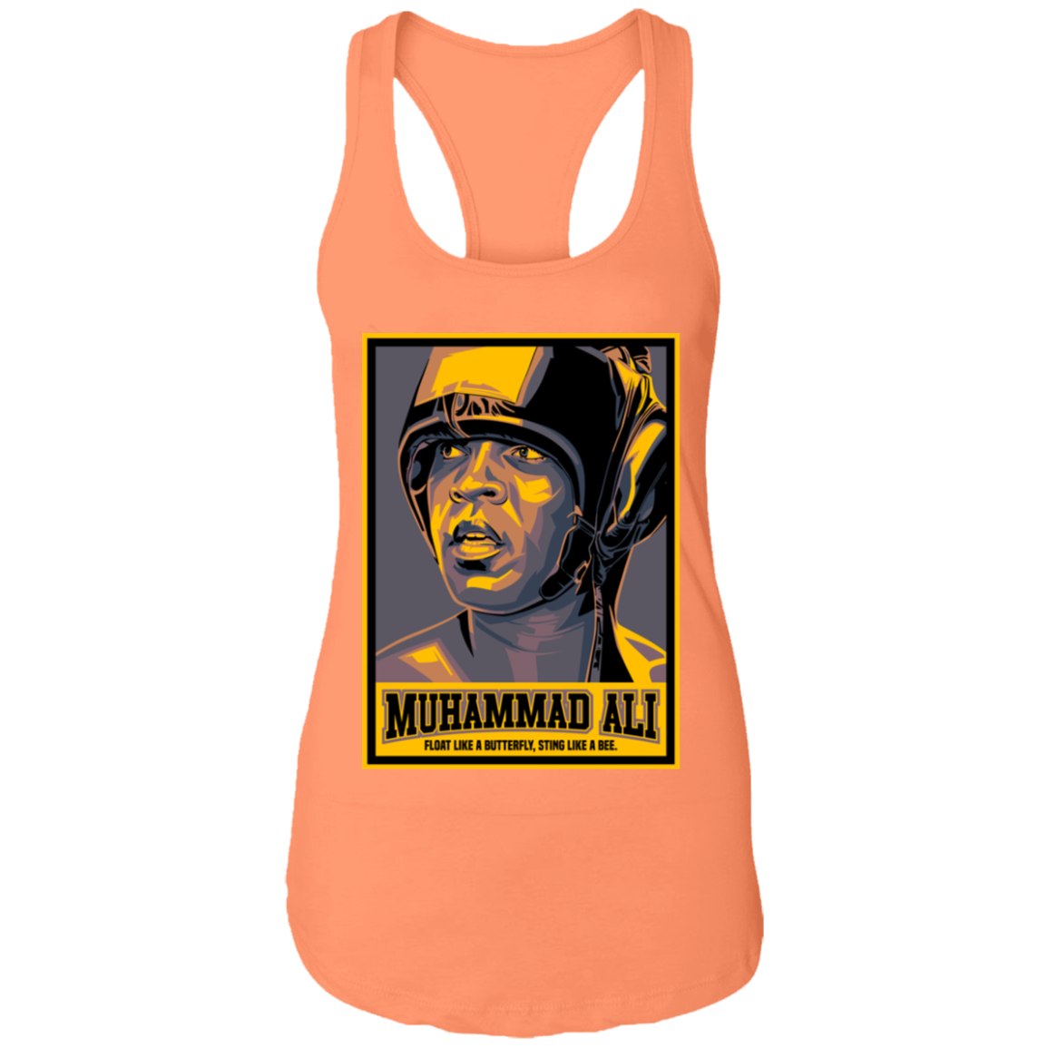 "FLOAT LIKE A BUTTERFLY" Ladies Ideal Racerback Tank