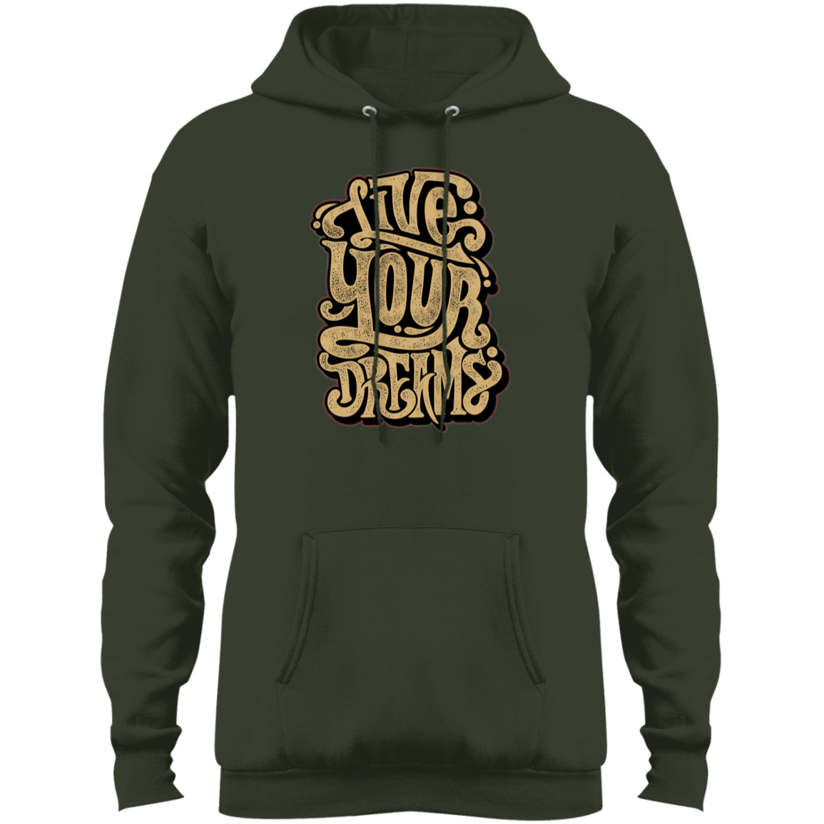 "LIVE YOUR DREAMS" Core Fleece Pullover Hoodie