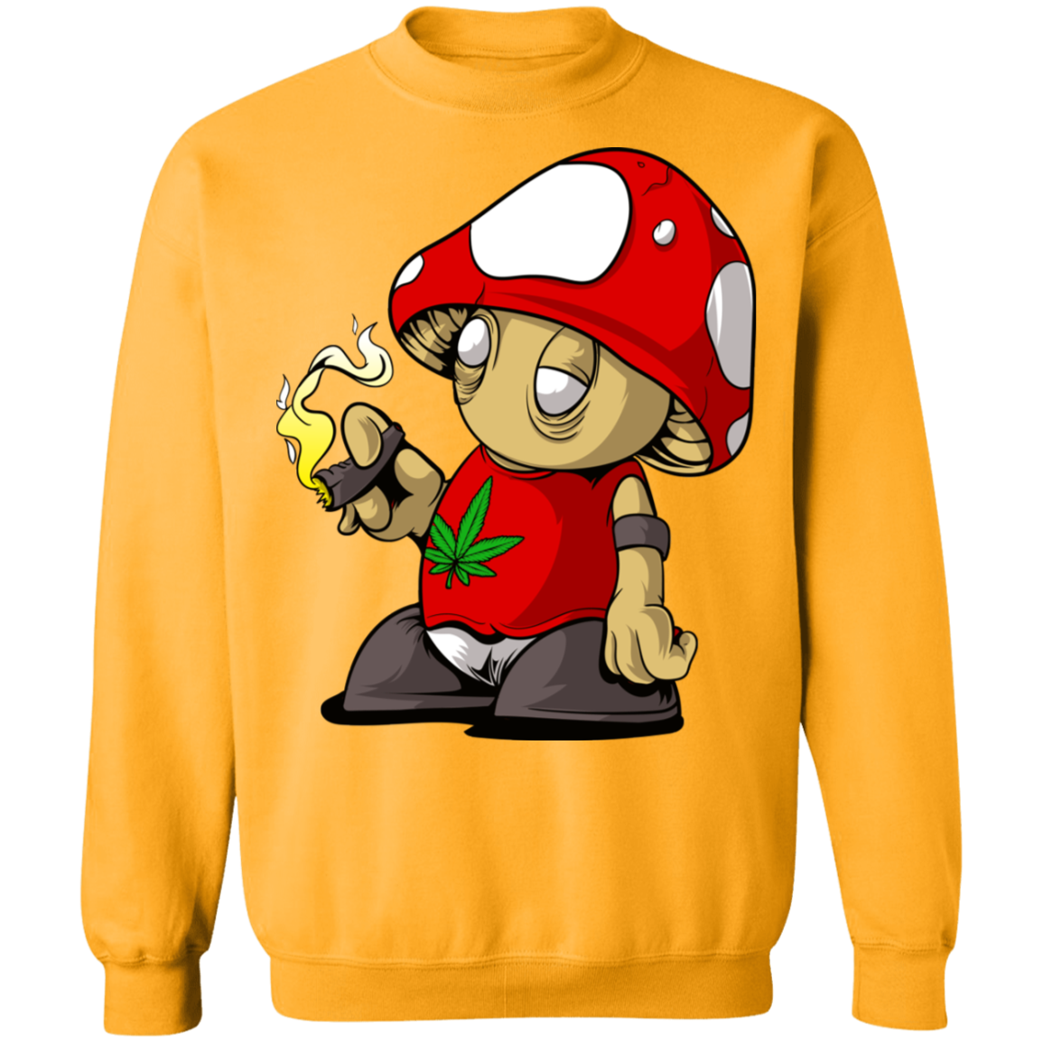 "MUSHROOM CLOUDS" Crewneck Pullover Sweatshirt  8 oz.