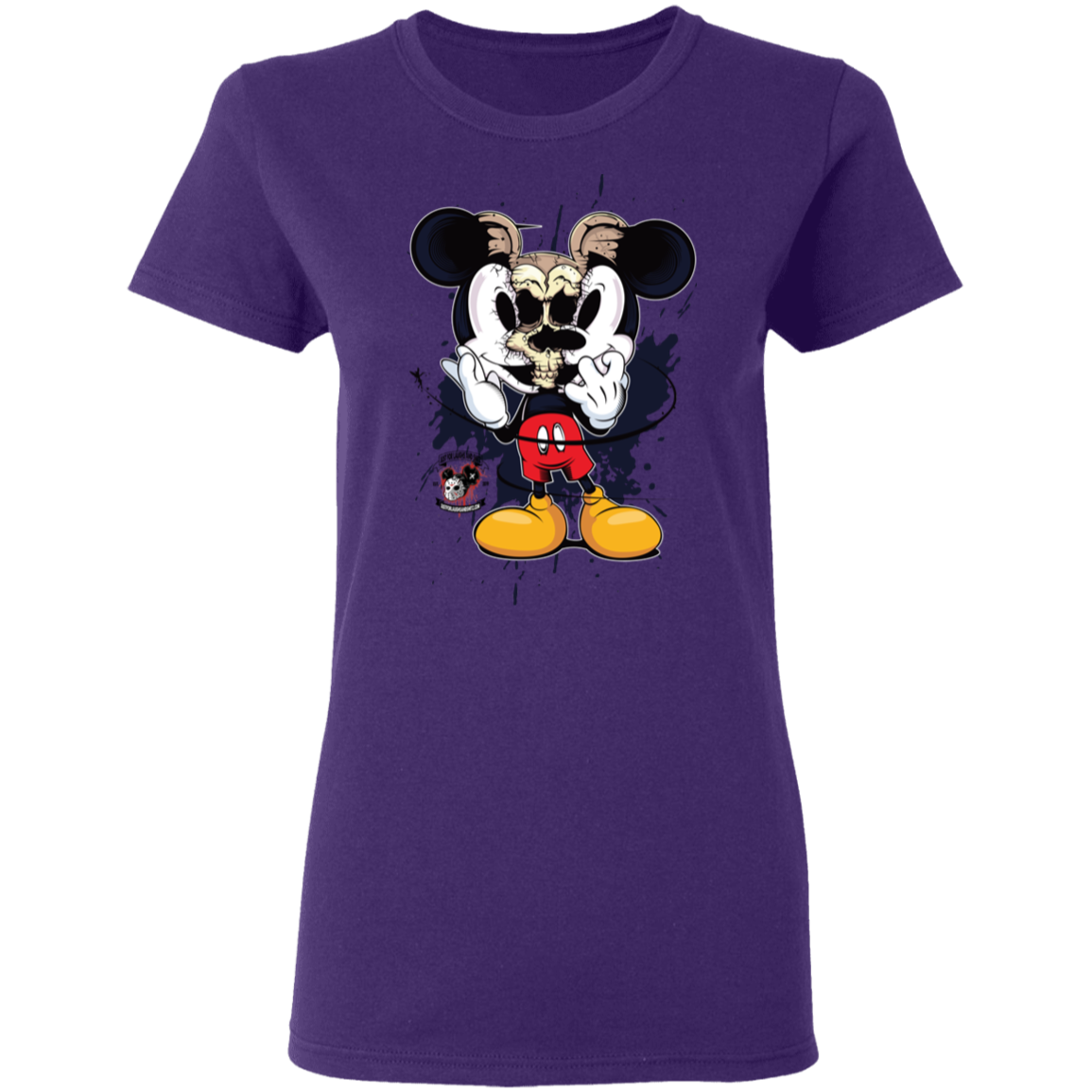 "SKULL MICKEY" Ladies' 5.3 oz. T-Shirt