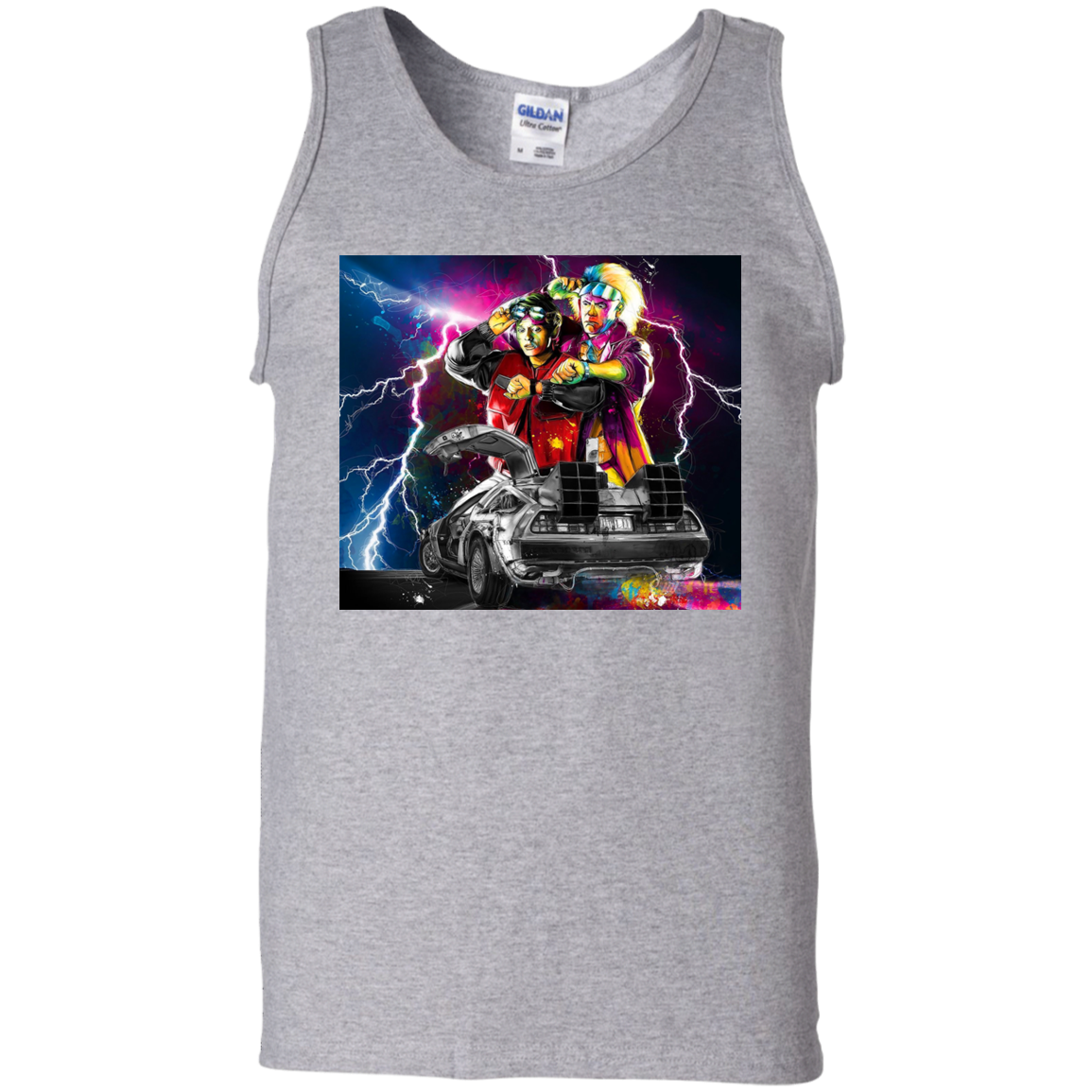 "DELOREAN" 100% Cotton Tank Top