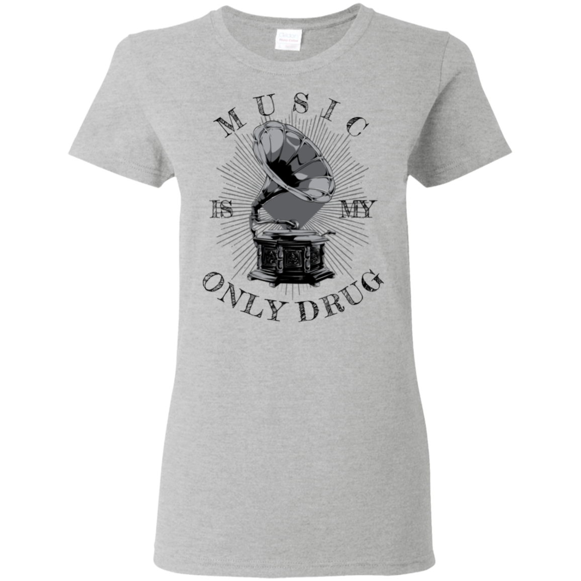 "MUSIC" Ladies' 5.3 oz. T-Shirt