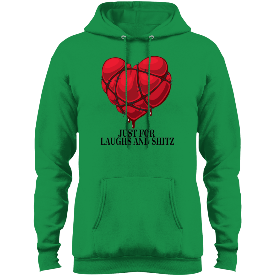 "MY BLOODY HEART" Men's Core Fleece Pullover Hoodie in