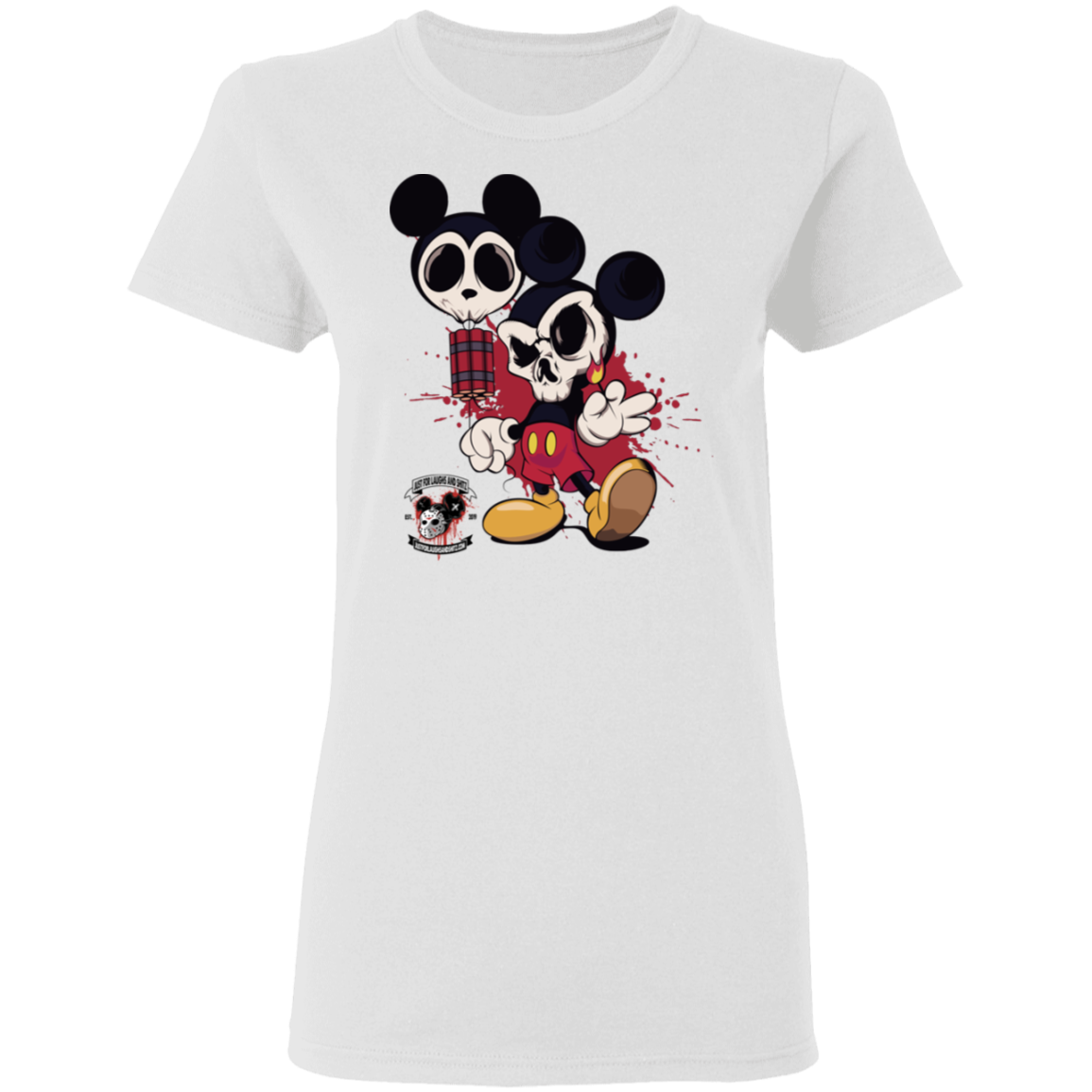 "MICKEY GO BOOM" Ladies' 5.3 oz. T-Shirt