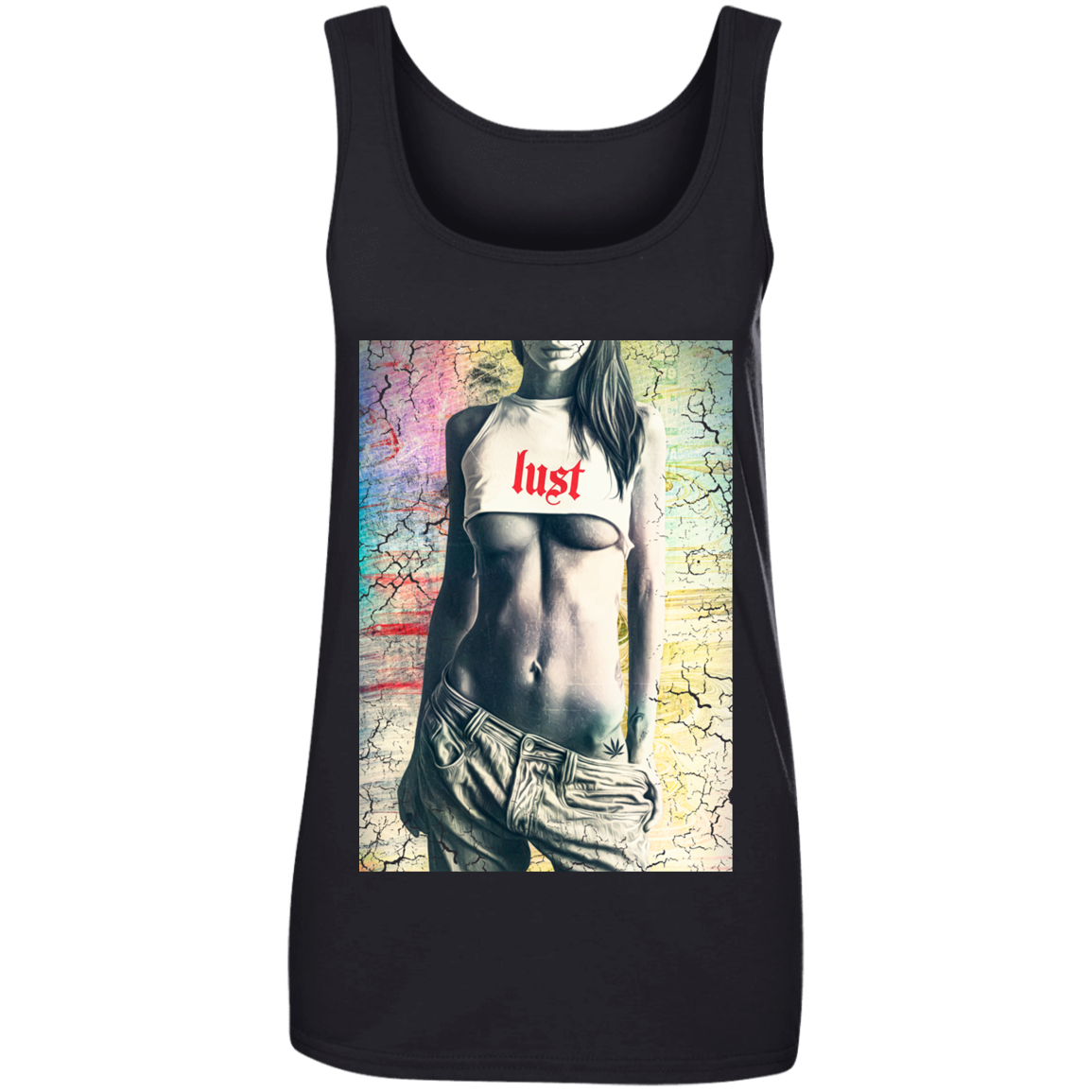 "LUST" Ladies' 100% Ringspun Cotton Tank Top