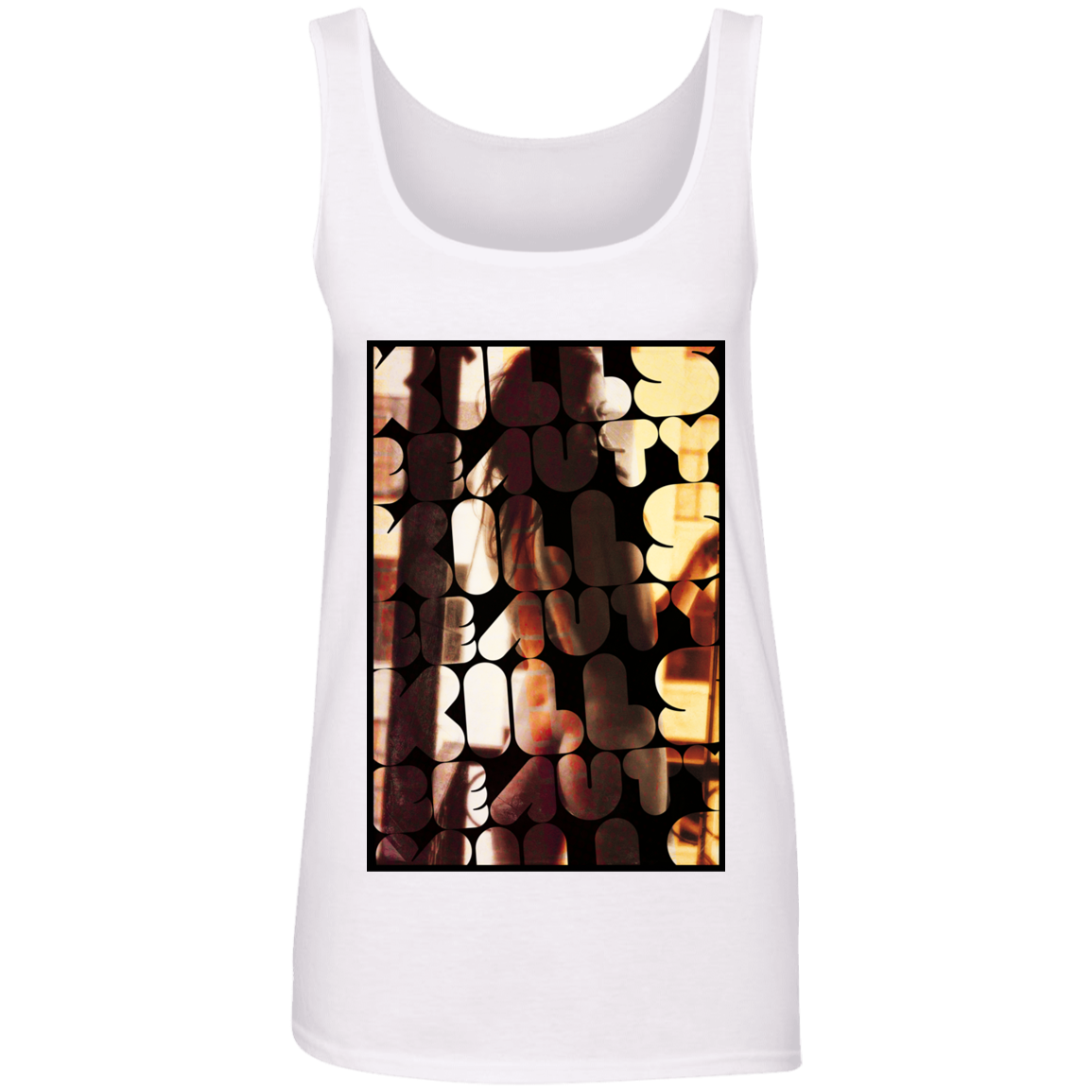 "BEAUTY KILLS" 100% Ringspun Cotton Tank Top