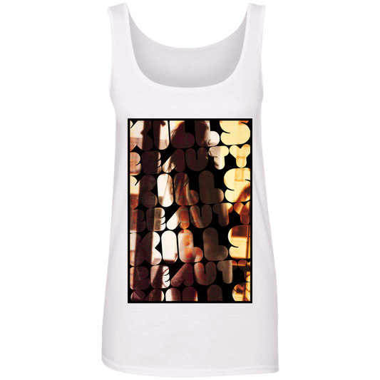 "BEAUTY KILLS" 100% Ringspun Cotton Tank Top