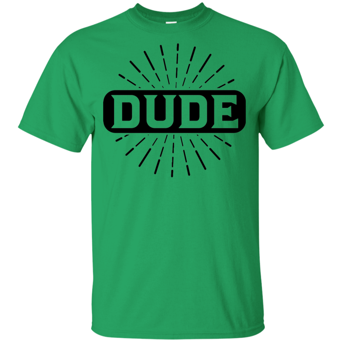 "DUDE" Youth Ultra Cotton T-Shirt in black print