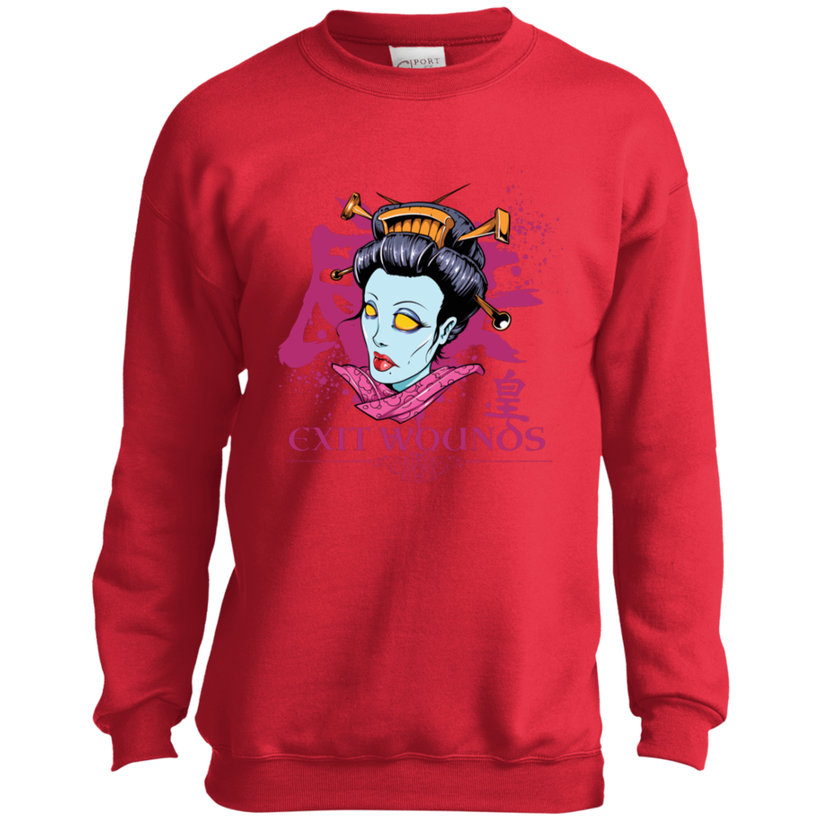 "EXIT WOUNDS" Youth Crewneck Sweatshirt