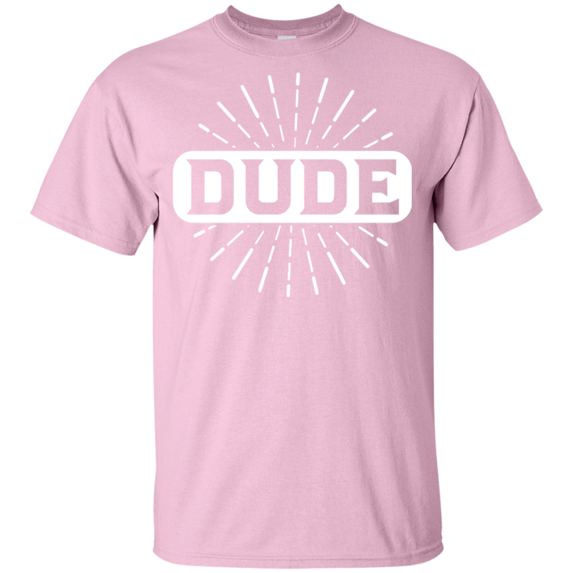 "DUDE" Youth Ultra Cotton T-Shirt in white print