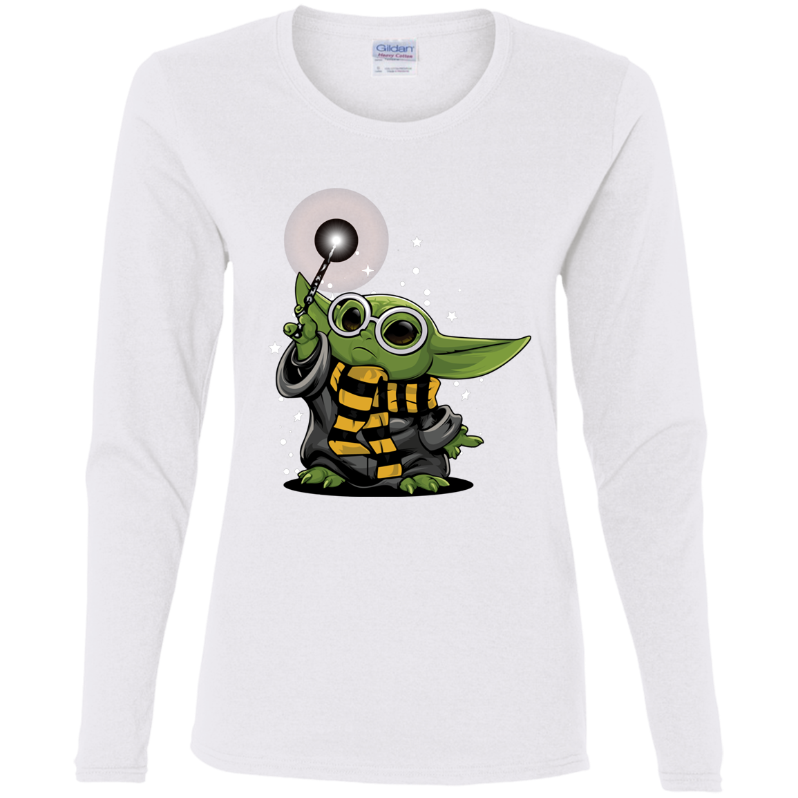 "YODA POTTER" Ladies' Cotton LS T-Shirt