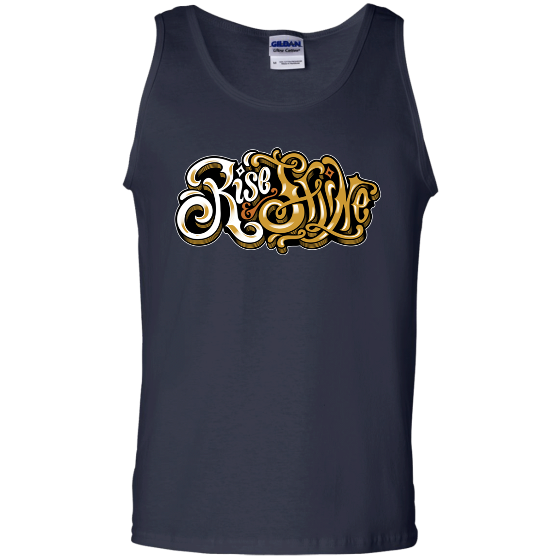 "RISE AND SHINE" 100% Cotton Tank Top