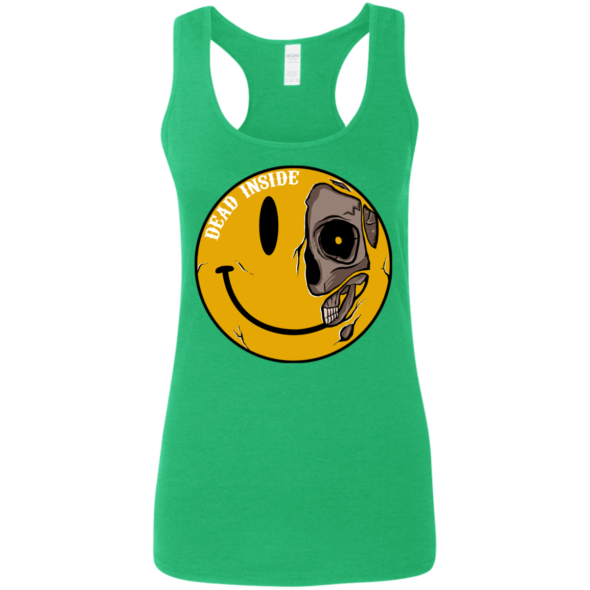 "DEAD INSIDE" Ladies' Softstyle Racerback Tank