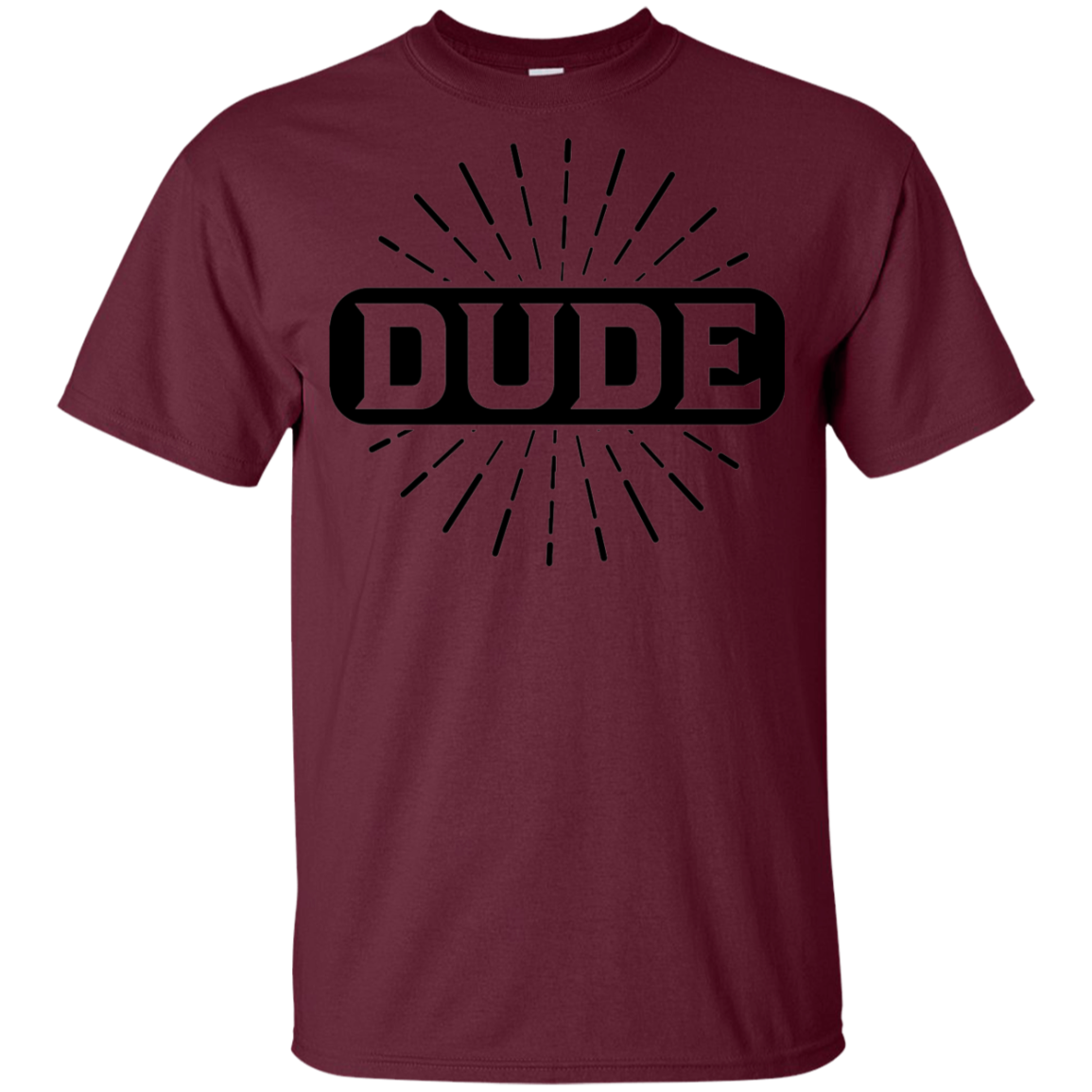 "DUDE" Youth Ultra Cotton T-Shirt in black print