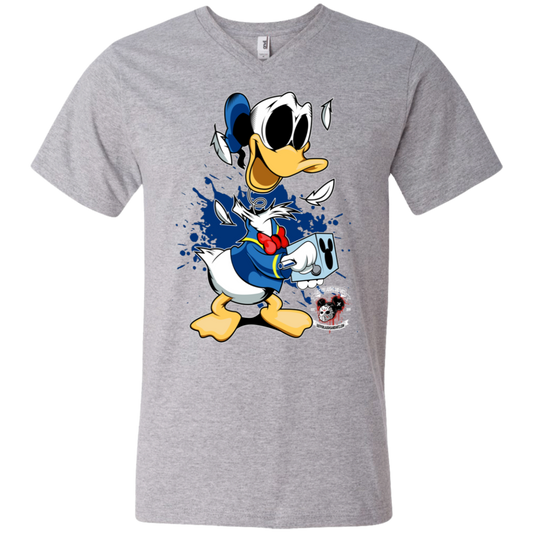 "DONALD IN A BOX" Men's Printed V-Neck T-Shirt