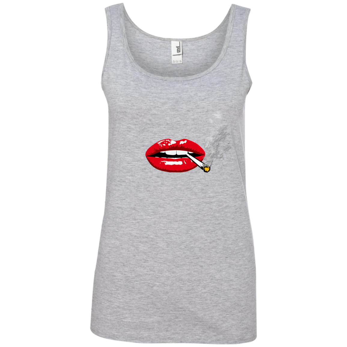 "SEXY LIPS" Ladies' 100% Ringspun Cotton Tank Top