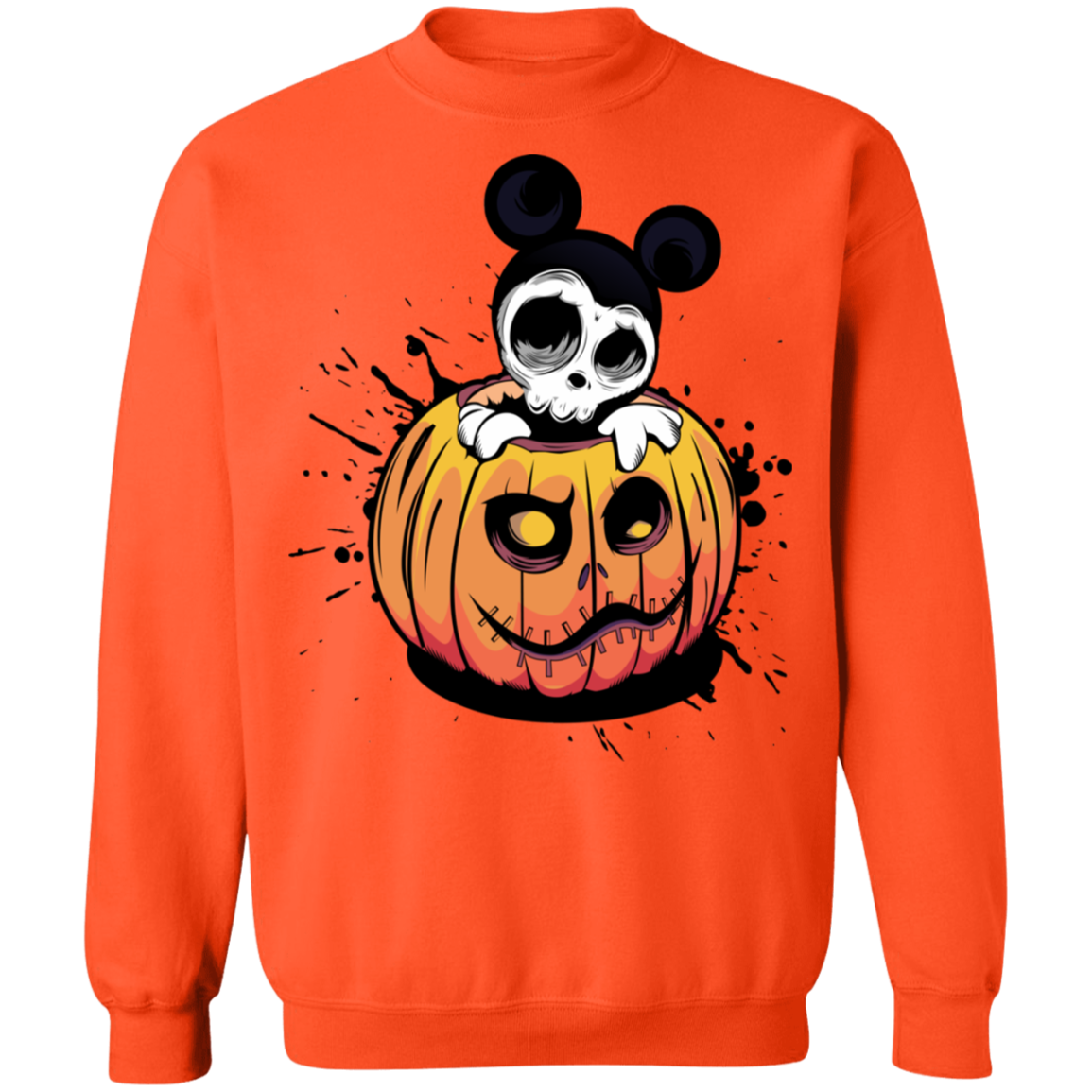 "HALLOWEEN MICKEY" Crewneck Pullover Sweatshirt  8 oz.