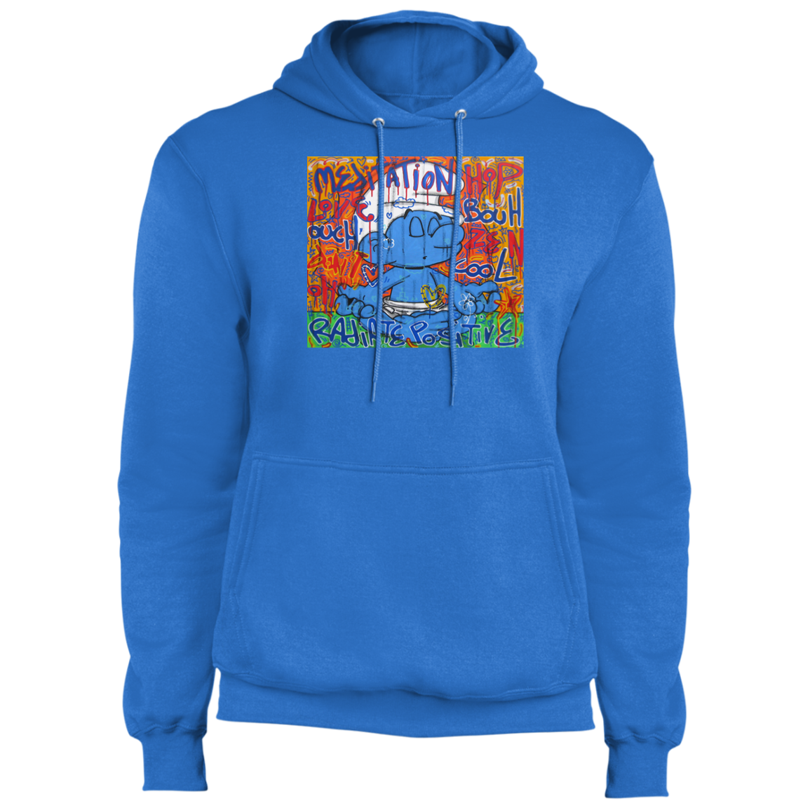 "MEDITATION SMURF" Core Fleece Pullover Hoodie