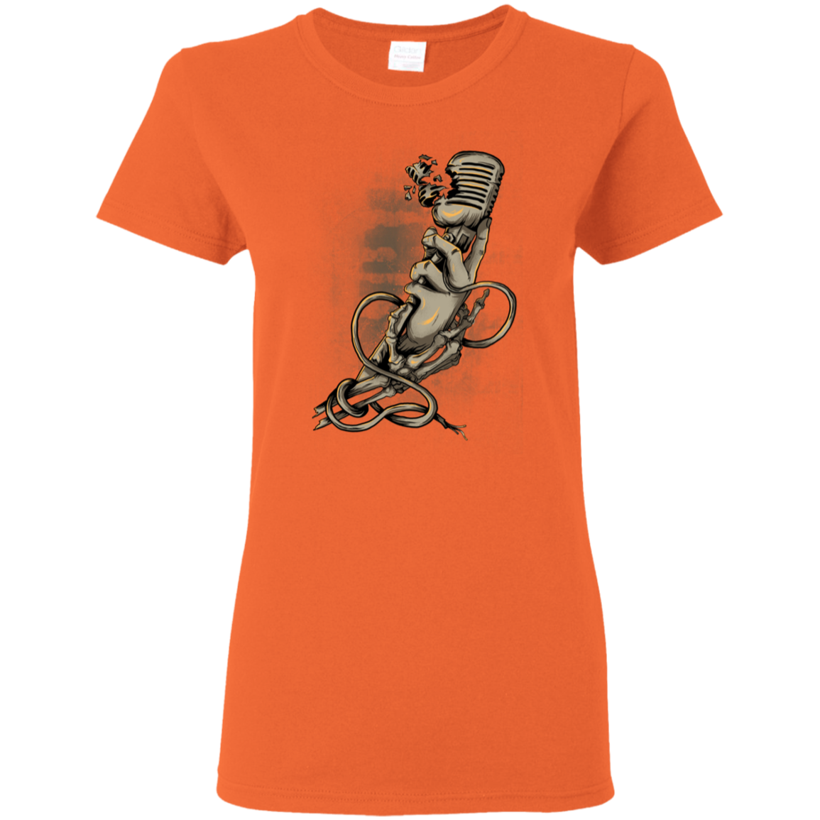 "MICROPHONE FIEND" Ladies' 5.3 oz. T-Shirt