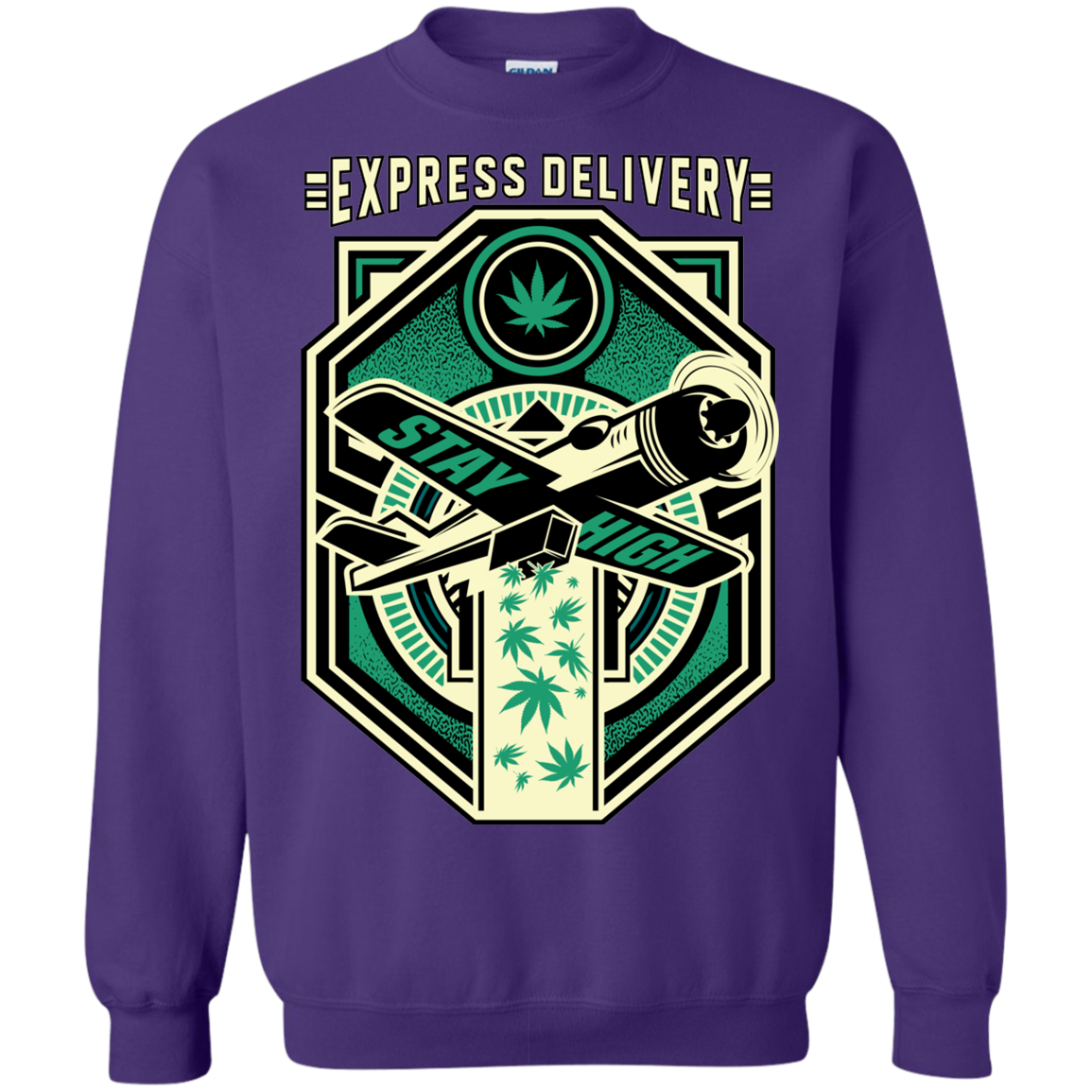 "EXPRESS DELIVERY" Crewneck Pullover Sweatshirt  8 oz.