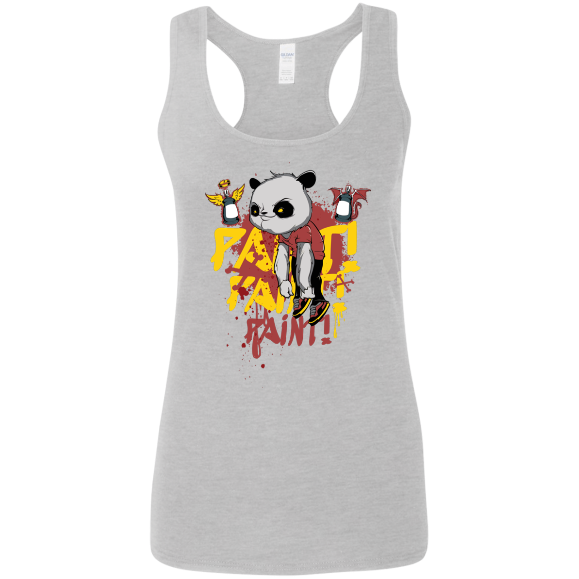 "PAINT PAINT PAINT" Ladies' Softstyle Racerback Tank