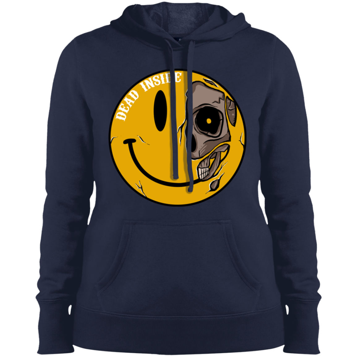 "DEAD INSIDE" Ladies' Pullover Hooded Sweatshirt