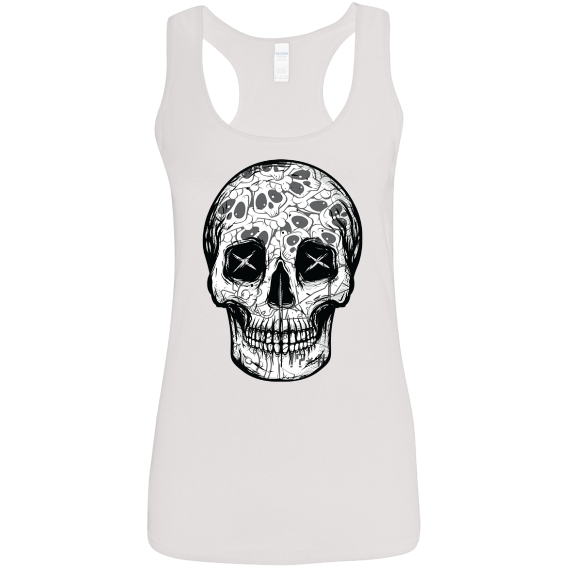 "SKULL HEADS" Ladies' Softstyle Racerback Tank