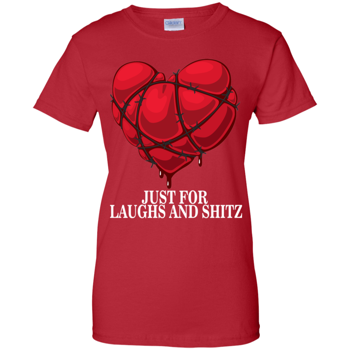 "MY BLOODY HEART Ladies' 100% Cotton T-Shirt