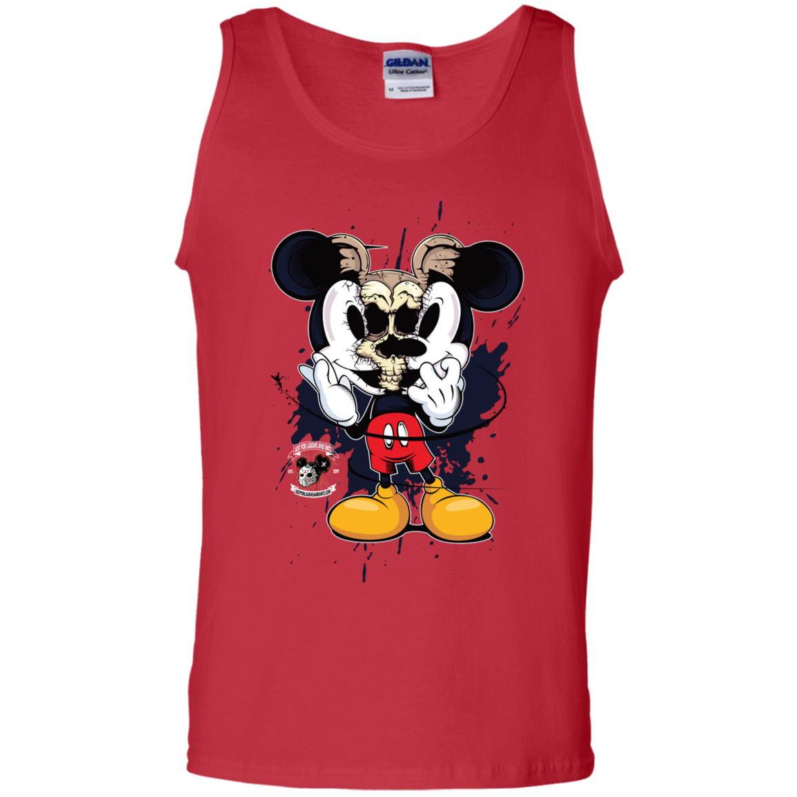 "SKULL MICKEY" 100% Cotton Tank Top