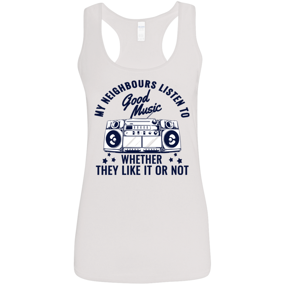 "THEY LIKE IT OR NOT" Ladies' Softstyle Racerback Tank