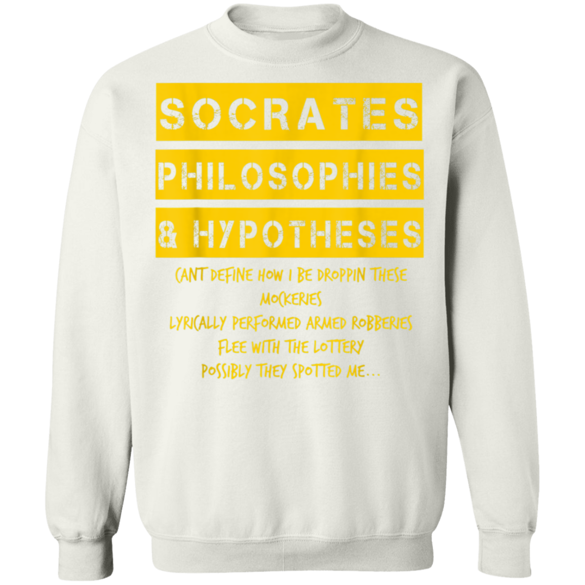 "SOCRATES" Crewneck Pullover Sweatshirt